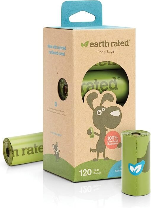 15 Sacs – parfumés lavande – Earth Rated Poopbags
