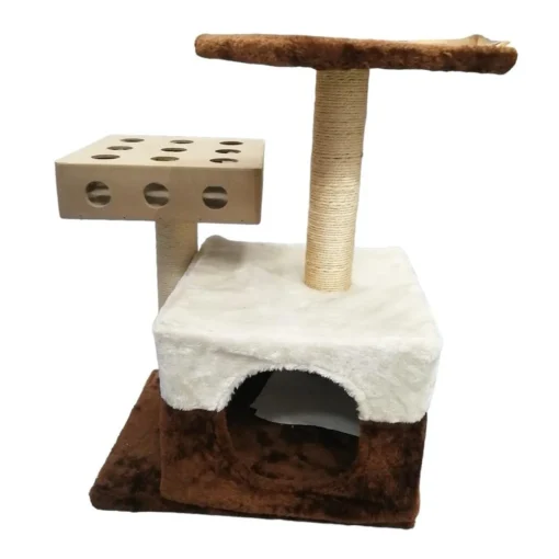 Arbre à chat avec un boxe de jeu amusant Canijess (43x33x66cm)