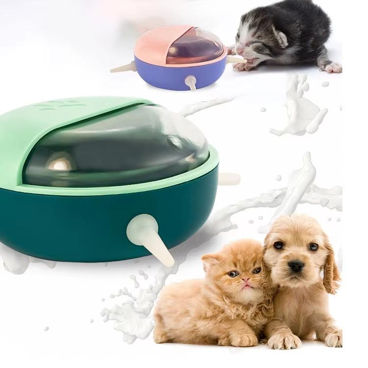 Biberon en Silicone Souple pour Chiot et Chaton – Avec 4 Tétines Interchangeables – Idéal pour l’Allaitement des Nouveau-nés et Petits Animaux
