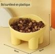 Bol surélevé en plastique pour chats et chiens