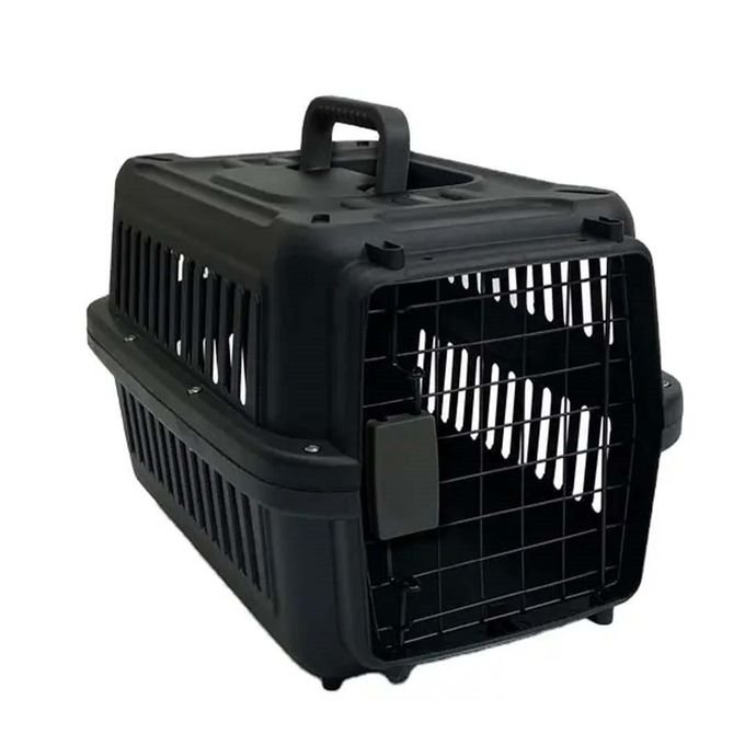 Cage de Transport pour Chat et Petit Chien 50 x 31 x 31 cm – Caisse de Voyage Robuste pour Voiture, Avion et Transport Quotidien