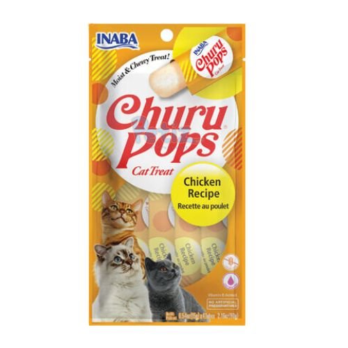 Churu Pops pour chat – Friandises poulet chicken humides et moelleuses en gelée cat treats