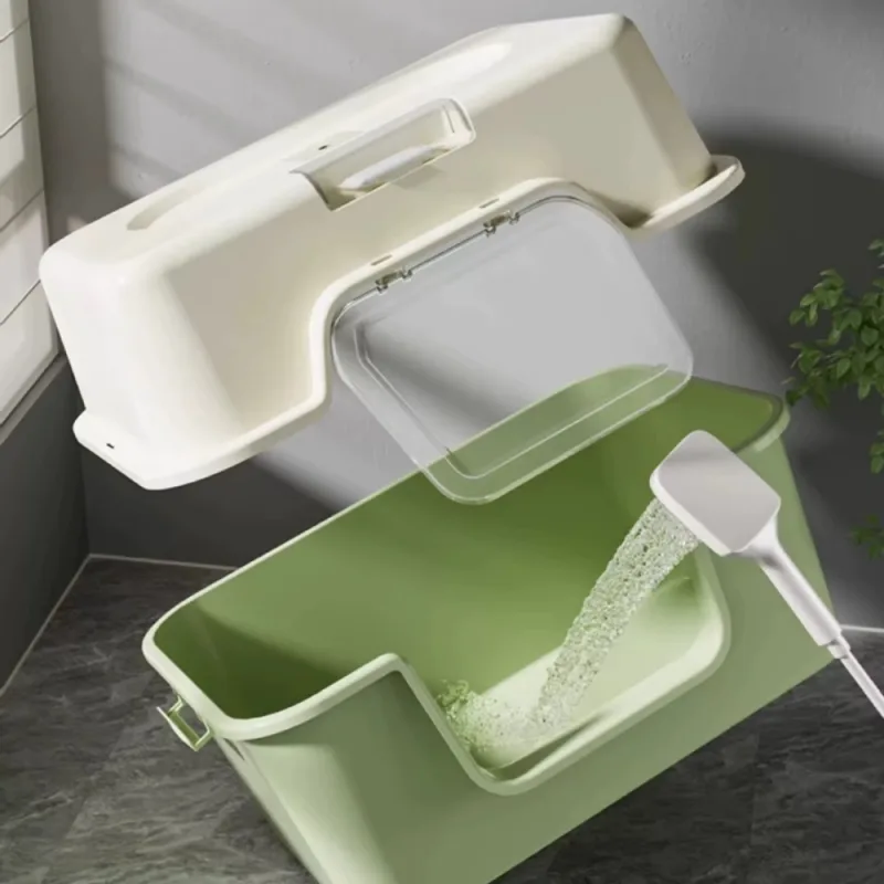 Bac à Litière Fermé pour Chat – Toilettes Surdimensionnées avec Système Désodorisant Intégré – Espace Hygiénique, Intime et Anti-Odeurs