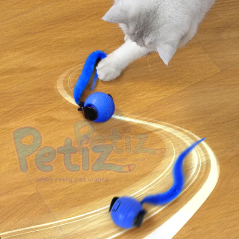 Balle Interactive Roulante pour Chat – Jouet Automatique à Détection Tactile avec 3 Modes de Jeu et Recharge USB Type-C