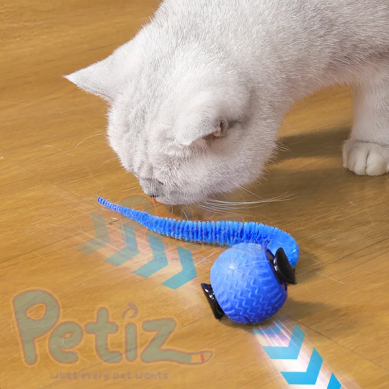 Balle Interactive Roulante pour Chat – Jouet Automatique à Détection Tactile avec 3 Modes de Jeu et Recharge USB Type-C