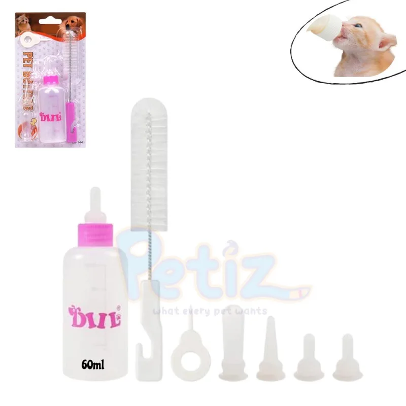 Biberon pour Chaton et Chiot Allaitement avec tétine pour alimentation animaux