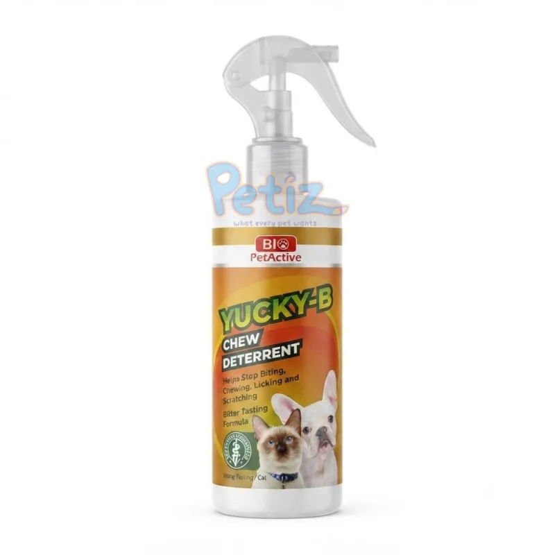 Bio PetActive Yucky-B Spray Anti-Biting & Chewing , Liking and Scratching pour Chiens et Chats – Veterinary Formulated