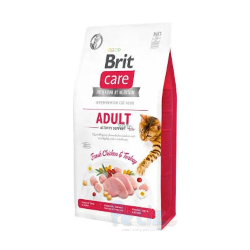 Brit Care Cat Grain-Free Adult Activity Support – Croquettes Sans Céréales pour Chats Actifs