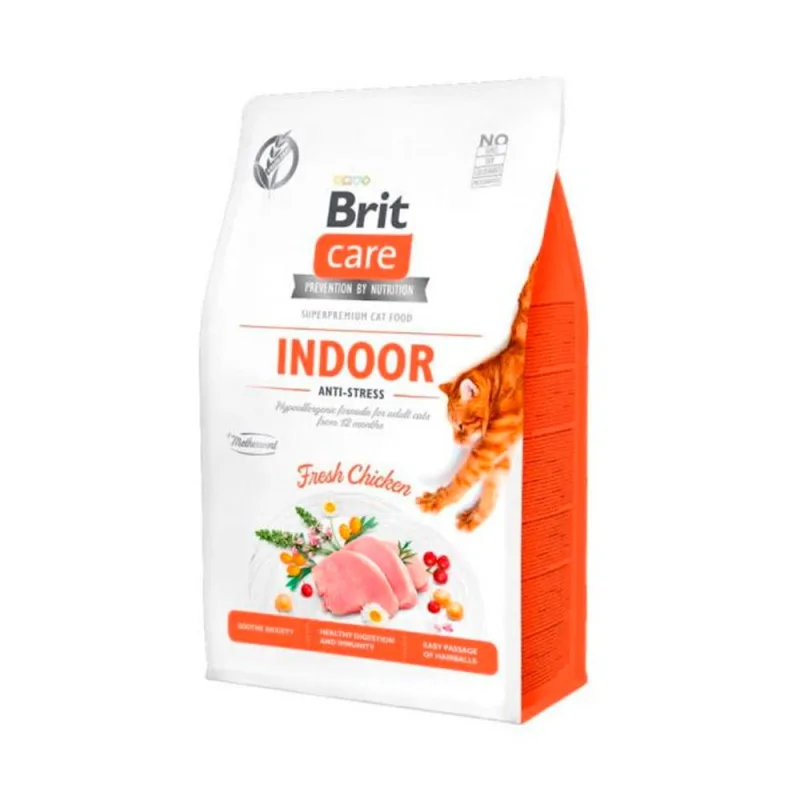 Brit Care Cat Grain-Free Indoor Anti-stress Sérénité et Santé pour votre Chat d’Intérieur