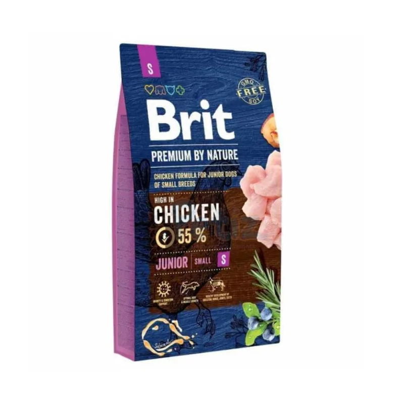 Brit Premium by Nature Junior Mini – Croquettes pour chiots de petites races (1 à 12 mois) et chiennes gestantes ou allaitantes