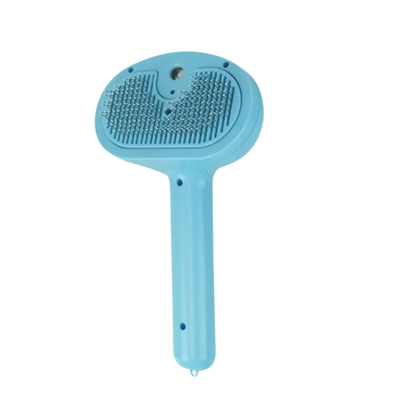 Brosse à vapeur pour chat et chien avec Bouton et laser Bleu