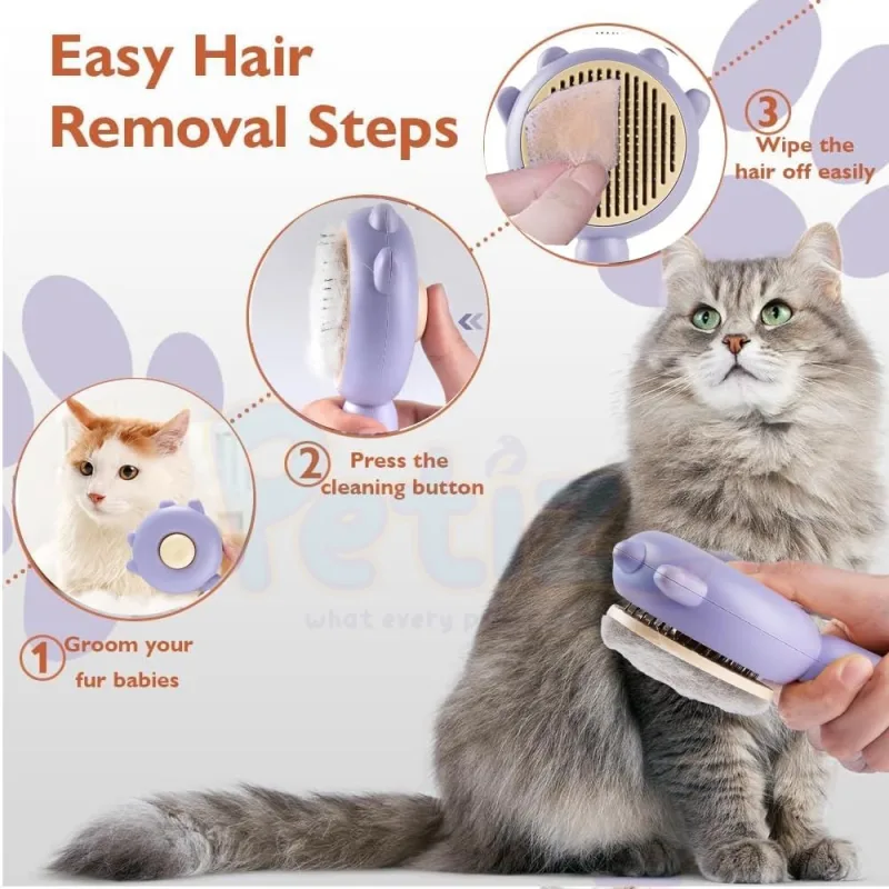 Brosse bouton pour chat Meow