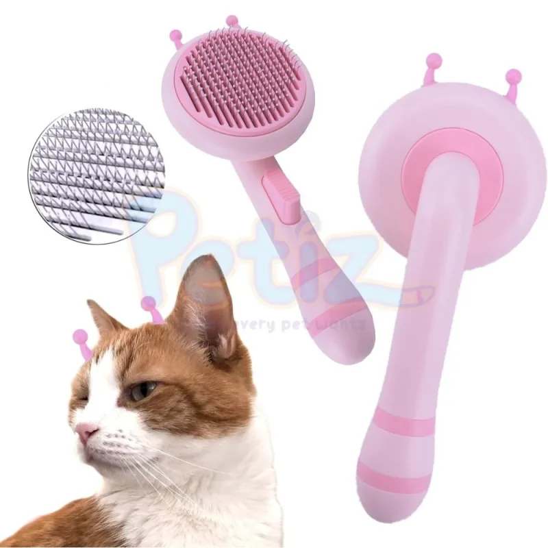 Brosse bouton pour chat style abeille