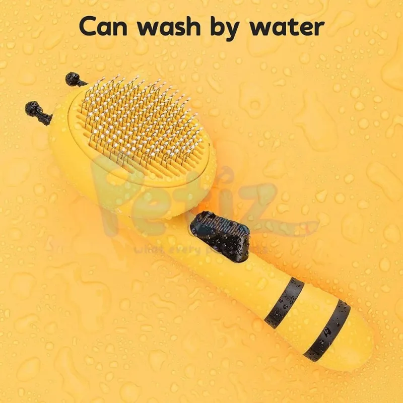 Brosse bouton pour chat style abeille