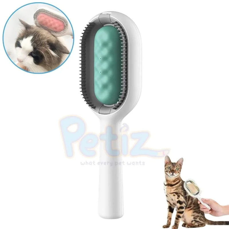 Brosse d’épilation pour chat et chien avec réservoir d’eau