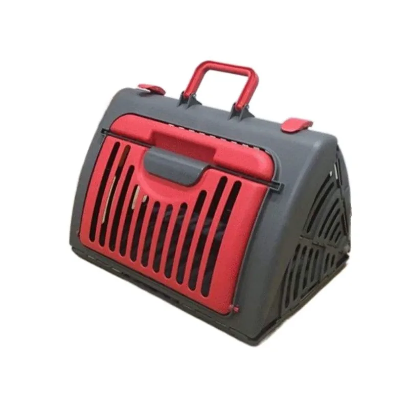 Cage de Transport Pliable pour Chat et Petit Chien – Plastique Résistant, Compacte et Facile à Ranger