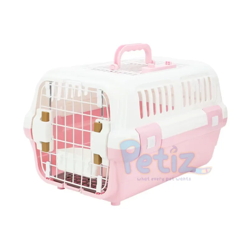 Cage de Transport pour Chat et Petit Chien avec Ouverture par le Haut – Cage Robuste, Confortable et Pratique pour Déplacements Sécurisés