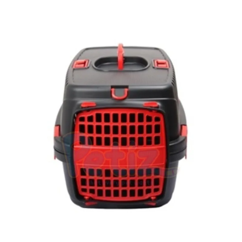 Caisse de transport en plastique pour chat et petit chien – Matériau solide, léger et entrée pratique pour des voyages sécurisés et confortables