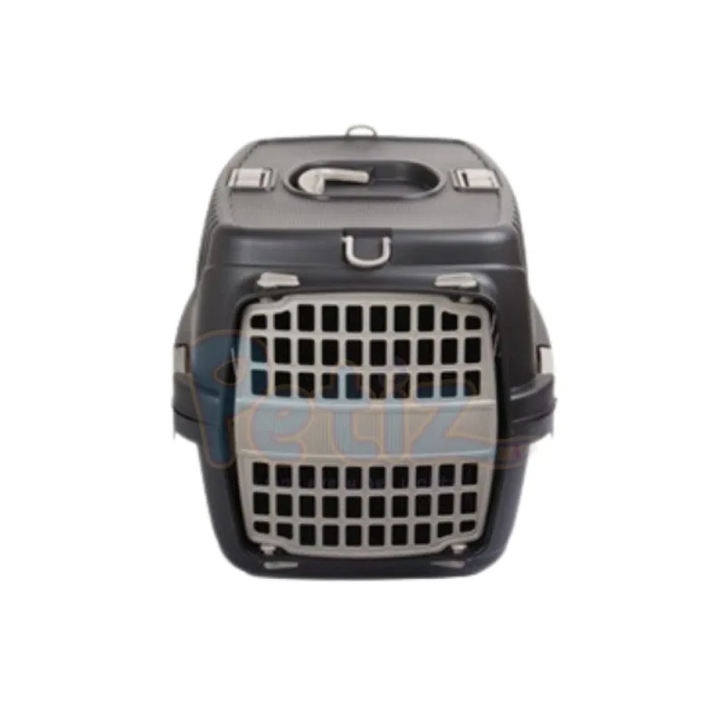 Caisse de transport en plastique pour chat et petit chien – Matériau solide, léger et entrée pratique pour des voyages sécurisés et confortables