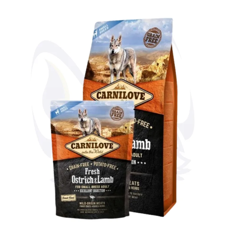 Carnilove Dog Fresh Ostrich & Lamb Pour Chien de petite taille (Autruche et Agneau) |