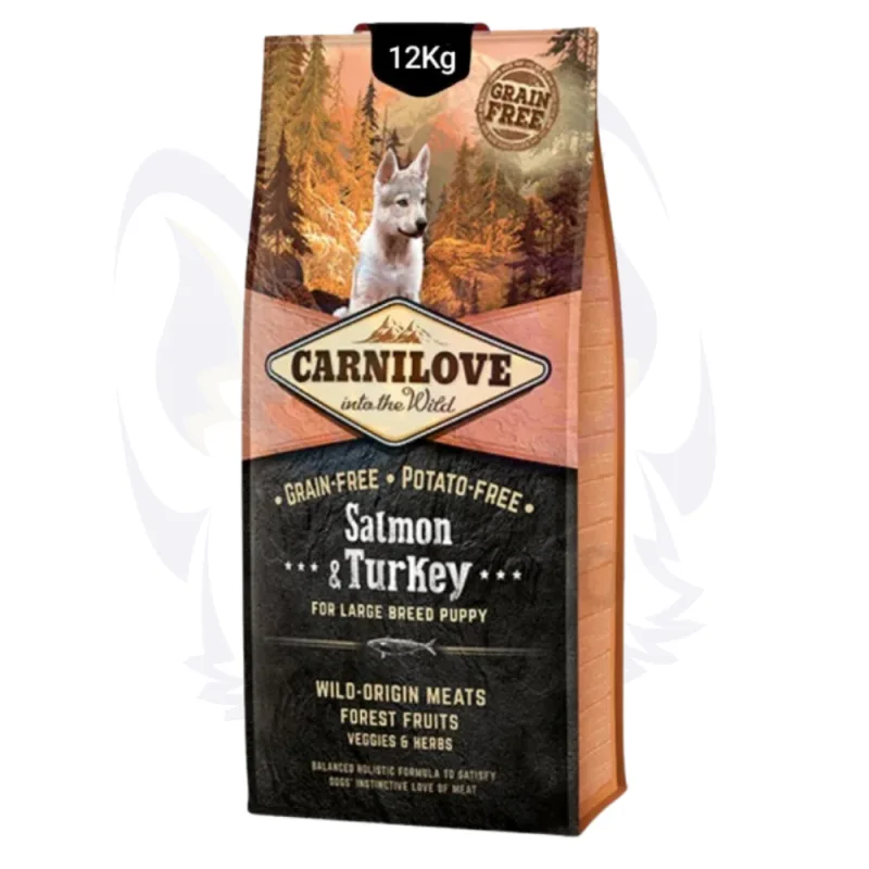 Carnilove Dog Salmon & Turkey Pour Chiot Toute Race (Saumon et Dinde)