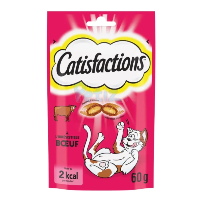 CATISFACTIONS Friandises au Bœuf – Pour Chat et Chaton
