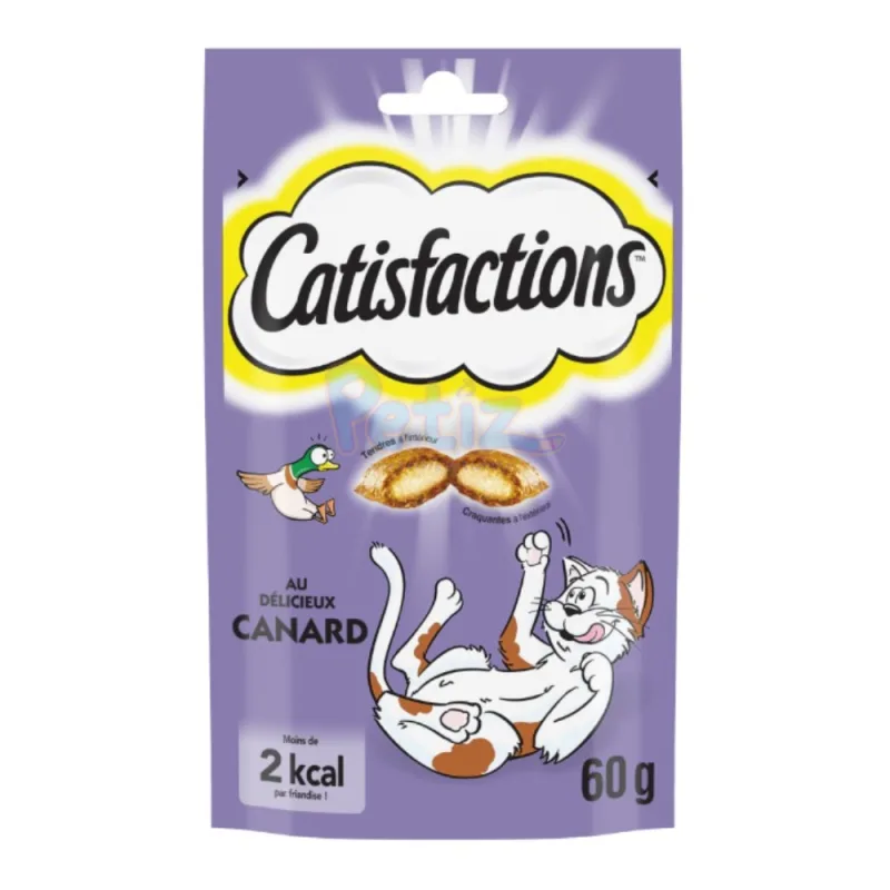 CATISFACTIONS Friandises au Canard – Pour Chat et Chaton
