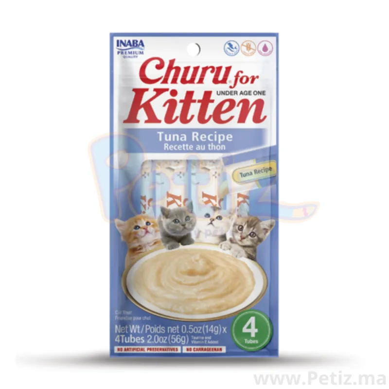 Churu friandise Kitten (chaton) en purée au thon