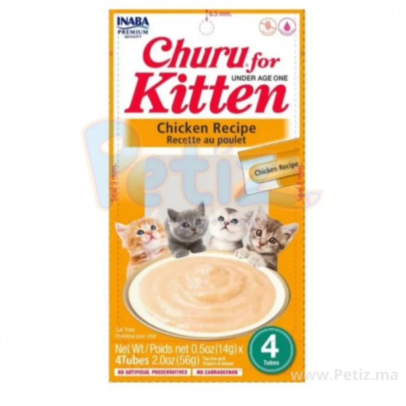 Churu friandise Kitten (chaton) en purée Poulet