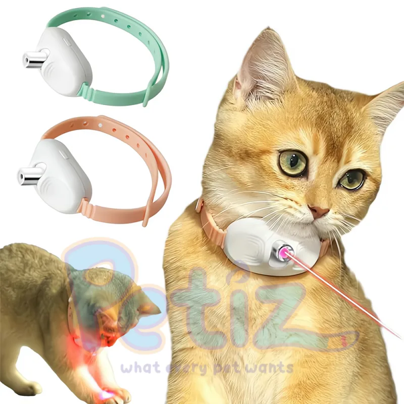Collier Laser Interactif pour Chat – Jouet Automatique à Faisceau Lumineux pour Stimulation et Activité Physique