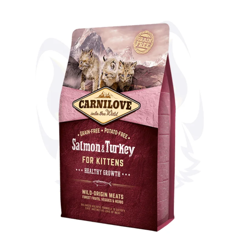 Croquettes Carnilove Kitten Salmon and Turkey pour chaton (Saumon & Dinde)