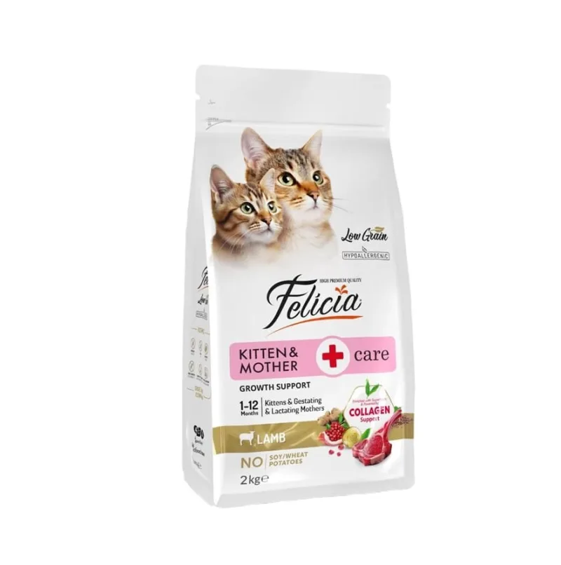 Croquettes Chaton & Maman au Agneau Felicia Collagen Sans Céréales | Croissance & Immunité