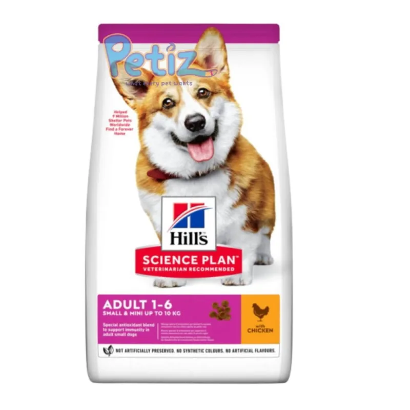 Croquettes Hill’s Science Plan Aliment Pour Chien Adulte Small and Mini Au Poulet ( | | ) Hills