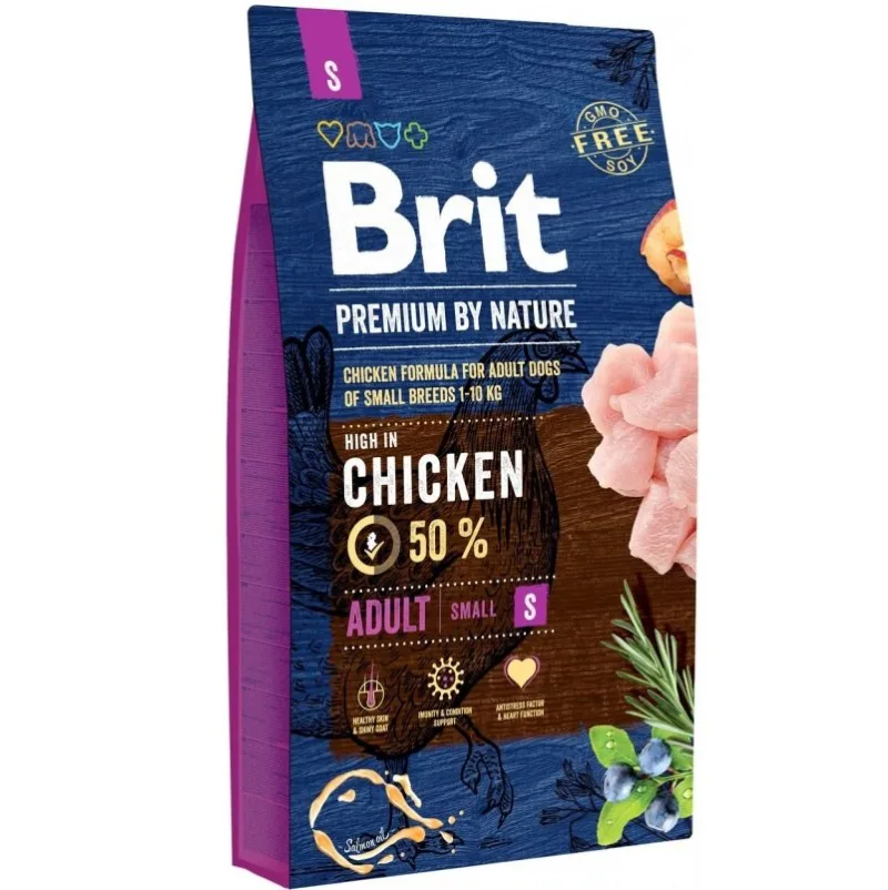 Croquettes pour Chiens Adultes Petites Races au Poulet – Brit Premium by Nature Adult Small ( | )