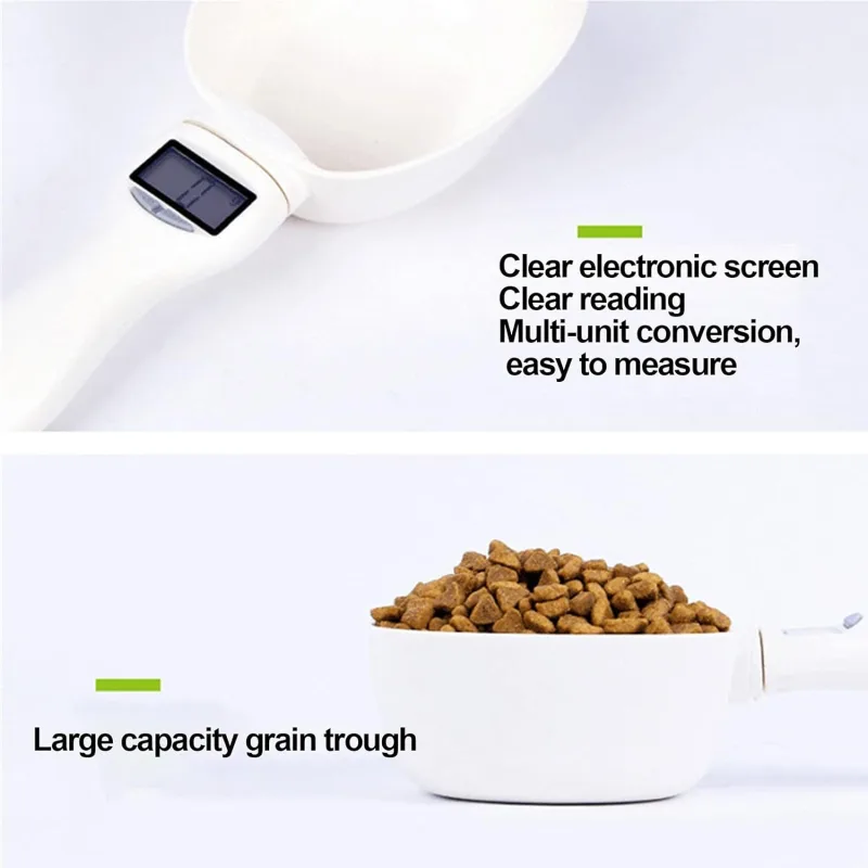 Cuillère Balance Électronique pour Nourriture pour Chiens – Haute Précision / / 3,4 Tasses