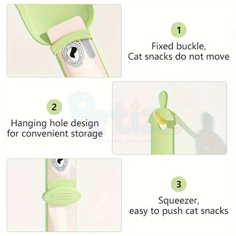 Cuillère distributrice pour chat de friandises humides