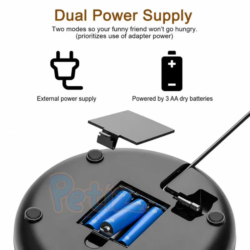 Distributeur Automatique WiFi pour Chats et Et petit Chien – Mangeoire Connectée Programmable