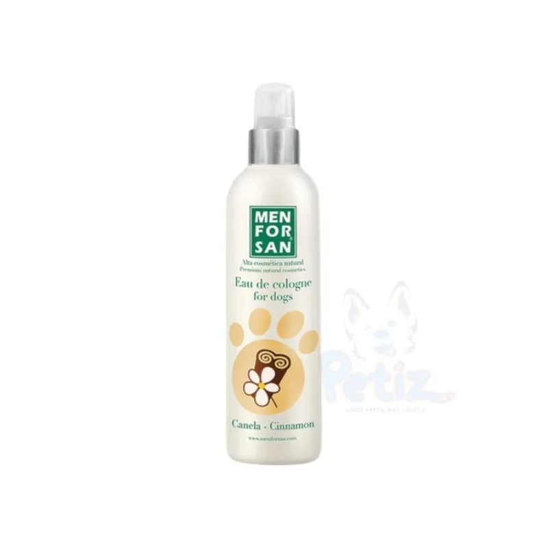 Eau de Cologne pour Chien à la Cannelle – Parfum Naturel et Apaisant – Soin Parfumé Après Toilette pour Poils Propres et Frais