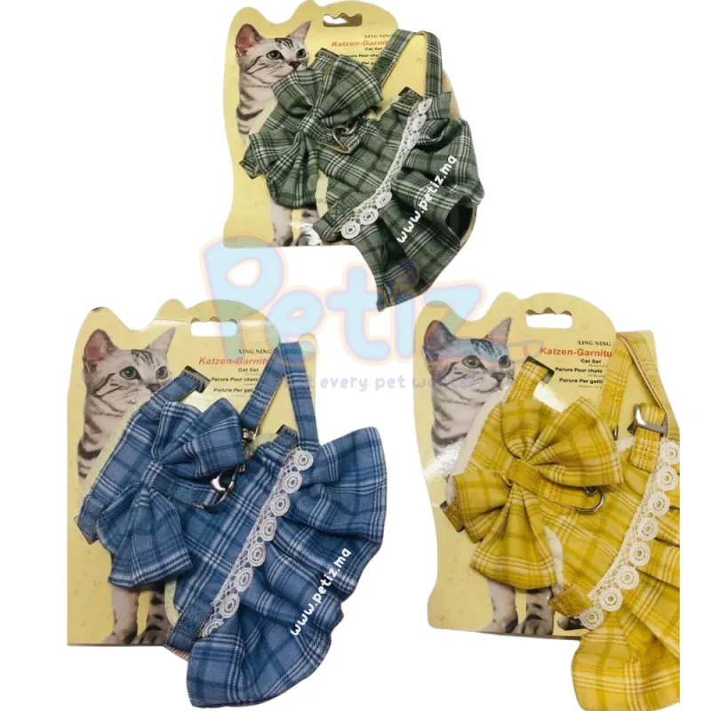 Ensemble de Robe et Laisse pour Chiens et Chats