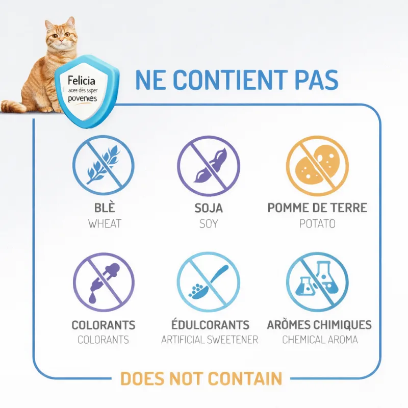Felicia Urinary Care Sterilised – Aliment super premium complet pour chats stérilisés (Poulet, )