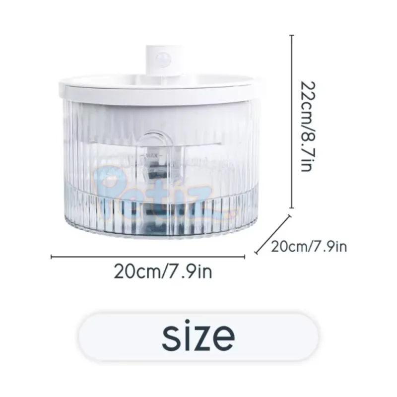 Fontaine à Eau Sans Fil Intelligente pour Chiens et Chats – Capteur de Mouvement Automatique, Rechargeable, Filtration Avancée – Capacité