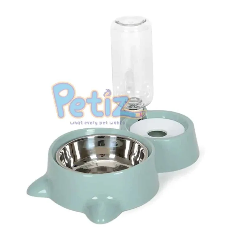 Gamelle avec Distributeur pour Chien et Chat 2 en 1