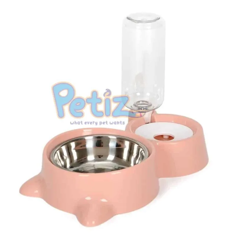 Gamelle avec Distributeur pour Chien et Chat 2 en 1