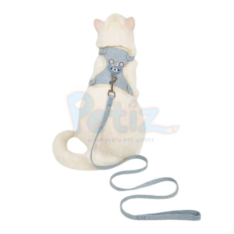 Harnais pour chat avec laisse – design d’ourson