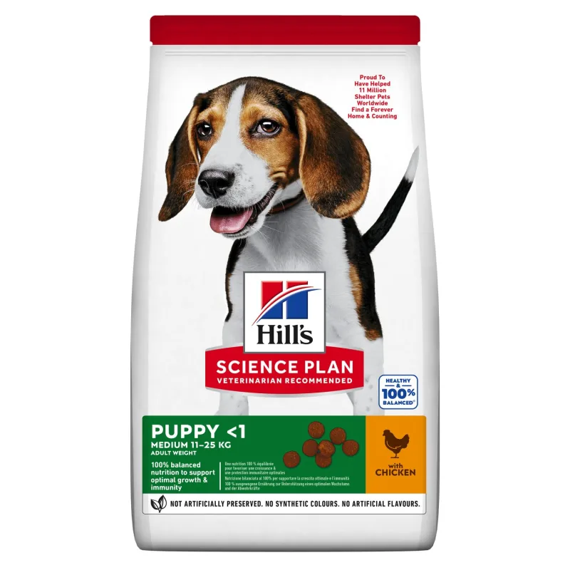 Hill's Science Plan Aliment Pour Chiot Medium Au Poulet ( | )