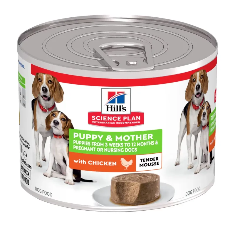 Hill's Science Plan Puppy & Mother Mousse au Poulet – Pâtée pour Chiot et Chienne Gestante