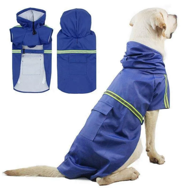 Imperméable pour chien réfléchissante 100% étanche