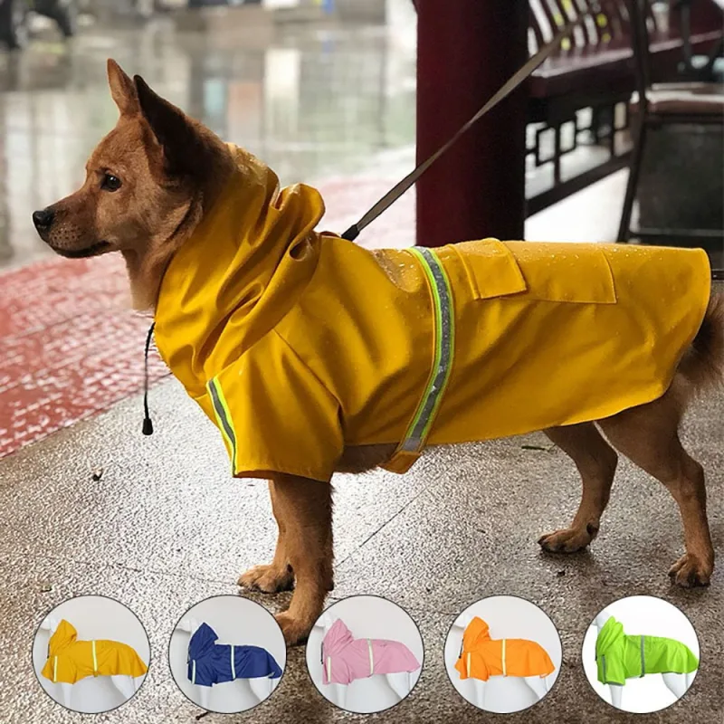 Imperméable pour chien réfléchissante 100% étanche
