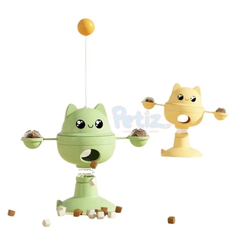 Jouet Distributeur de Friandises Interactif pour Chat – Jeu Éducatif et Stimulant pour Éveiller l’Instinct de Chasse et Favoriser l’Activité Physique