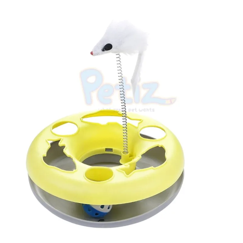 Jouet interactif pour chat avec souris 5 couleurs